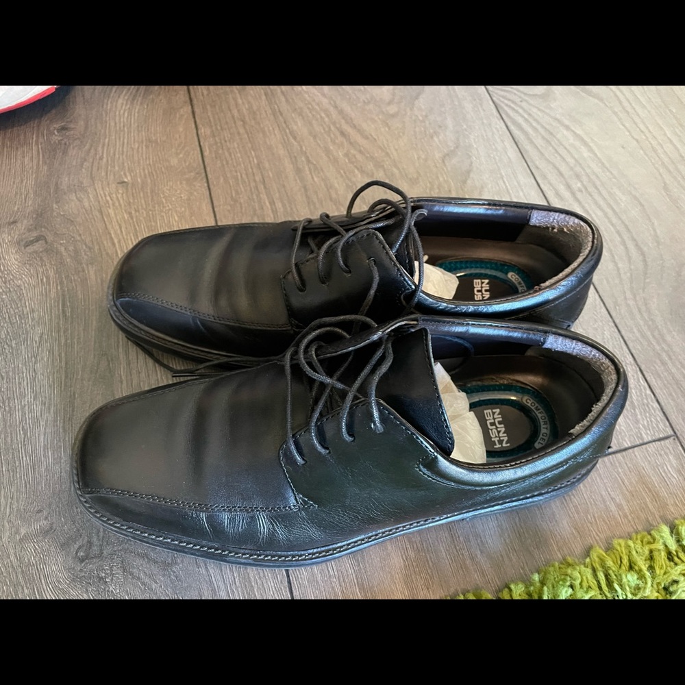 Nunn Bush Mens Black Dress Comfort Gel Shoes 8 M